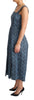 Dolce & Gabbana Elegant Sleeveless A-line Blue Heart Dress