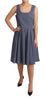 Dolce & Gabbana Chic Blue Polka-Dotted Sleeveless A-Line Dress