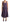 Dolce & Gabbana Elegant Sleeveless A-Line Purple Stripe Dress