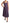 Dolce & Gabbana Elegant Sleeveless A-Line Purple Stripe Dress