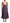 Dolce & Gabbana Elegant Sleeveless A-Line Purple Stripe Dress