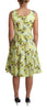 Dolce & Gabbana Elegant Yellow Floral A-Line Sleeveless Dress
