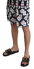 Dolce & Gabbana Multicolor Card Deck Printed Swim Trunks