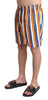 Dolce & Gabbana Multicolor Striped Swim Shorts Trunks