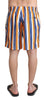 Dolce & Gabbana Multicolor Striped Swim Shorts Trunks