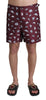 Dolce & Gabbana Elegant Maroon Swim Trunks