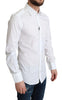 Dolce & Gabbana Elegant White Cotton Dress Shirt