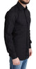 Dolce & Gabbana Elegant Black Gold Slim Fit Dress Shirt