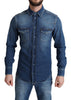 Dolce & Gabbana Elegant Denim Long Sleeve Casual Shirt
