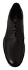 Dolce & Gabbana Elegant Black Leather Derby Shoes
