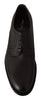 Dolce & Gabbana Elegant Black Leather Derby Dress Shoes