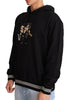 Dolce & Gabbana Elegant Embroidered Black Cotton Sweater