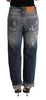 Acht Authentic Mid Waist Baggy Denim Jeans