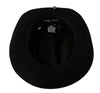 Dolce & Gabbana Elegant Black Lapin Wide Brim Panama Hat