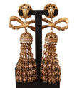 Dolce & Gabbana Elegant Antique Gold Bow Earrings