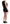 Roccobarocco Elegant Sleeveless Black Mini Dress with Gold Details