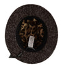 Dolce & Gabbana Elegant Gray Tweed Wide Brim Hat