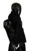 Dolce & Gabbana Elegance Unleashed Black Wool Scarf