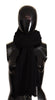 Dolce & Gabbana Elegance Unleashed Black Wool Scarf