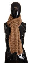 Dolce & Gabbana Elegant Dark Brown Knitted Scarf