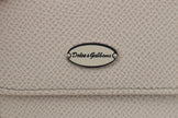 Dolce & Gabbana Chic White Leather Condom Case Wallet