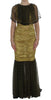 Dolce & Gabbana Yellow Floral Lace Sheath Dress