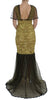 Dolce & Gabbana Yellow Floral Lace Sheath Dress