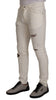 Dolce & Gabbana Elegant White Skinny Denim Jeans