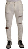 Dolce & Gabbana Elegant White Skinny Denim Jeans