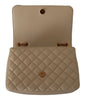 Versace Elegant White Nappa Leather Shoulder Bag