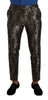 Dolce & Gabbana Elegant Slim Fit Metallic Dress Trousers