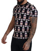 Dolce & Gabbana Elegant Black Bacio Di Venere Print Tee