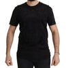 Dolce & Gabbana Elegant Black Baroque Crewneck Tee
