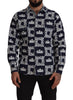 Dolce & Gabbana Elegant Slim Fit Blue Crown Shirt