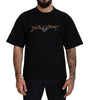 Dolce & Gabbana Elegant Black Cotton Blend Crewneck T-Shirt