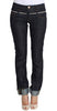 Acht Elegant Straight Leg Dark Blue Jeans