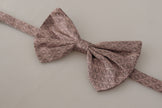 Dolce & Gabbana Elegant Silk Gray Bow Tie - Men's Formalwear