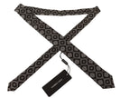 Dolce & Gabbana Elegant Silk Geometric Bow Tie