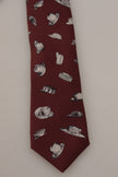 Dolce & Gabbana Maroon Elegance Silk Tie