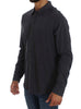 Alpha Massimo Rebecchi Sleek Gray Casual Cotton Shirt