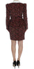 BENCIVENGA Elegant Floral Two-Piece Skirt Suit Set