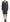 BENCIVENGA Elegant Gray Striped Dress & Blazer Suit Set