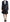 Exte Elegant Two-Piece Black Skirt Suit