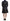 Exte Elegant Two-Piece Black Skirt Suit