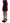 Exte Chic Black and Pink Skirt Suit Ensemble