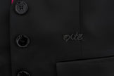 Exte Chic Black and Pink Skirt Suit Ensemble