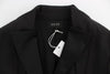 Exte Elegant Black Stretch Blazer Jacket