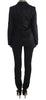 Exte Elegant Three-Piece Black Pants Suit