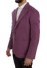 Dolce & Gabbana Elegant Purple Cashmere-Silk Blend Blazer