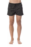Roberto Cavalli Sport Army Polyester Men's Swim Trunk